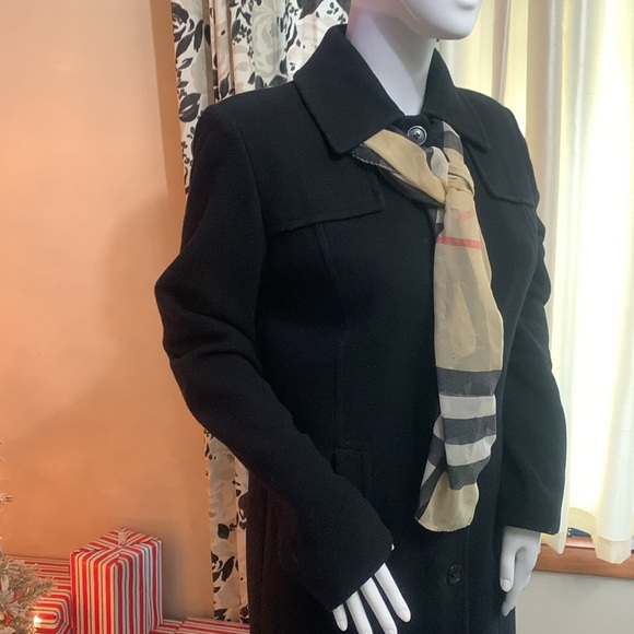 Kenneth Cole black wool winter trench size 4 - Picture 3 of 6